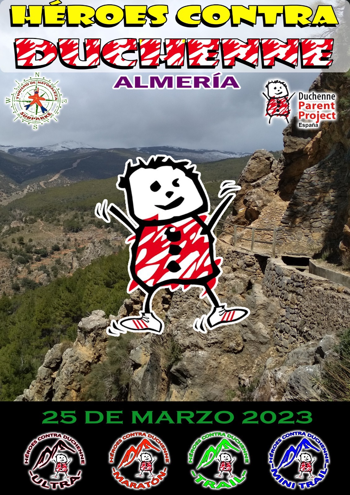 Cartel de Héroes contra Duchenne 2023