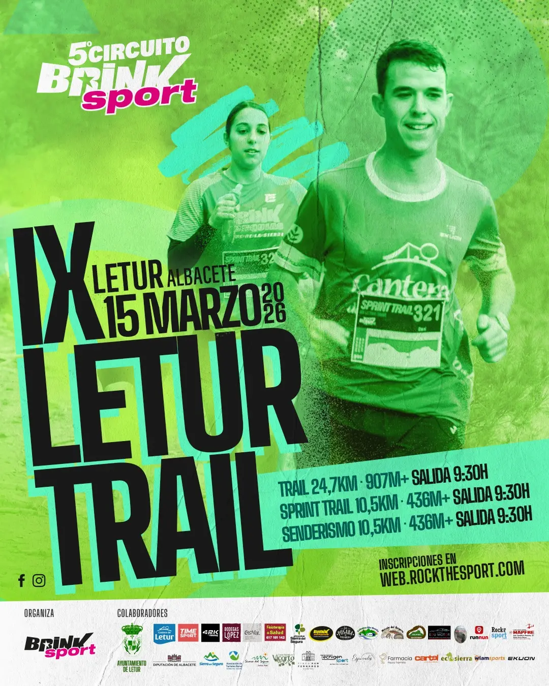 Cartel publicitario del evento IX Letur Trail 2026